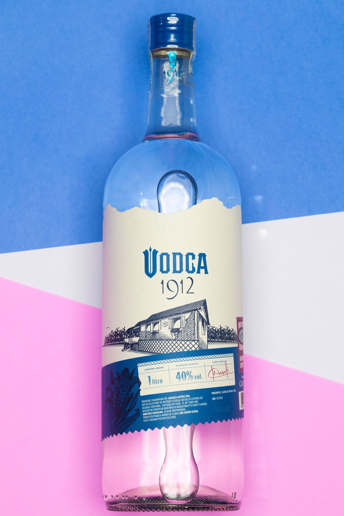 Vodca 1912 heritage vodka label