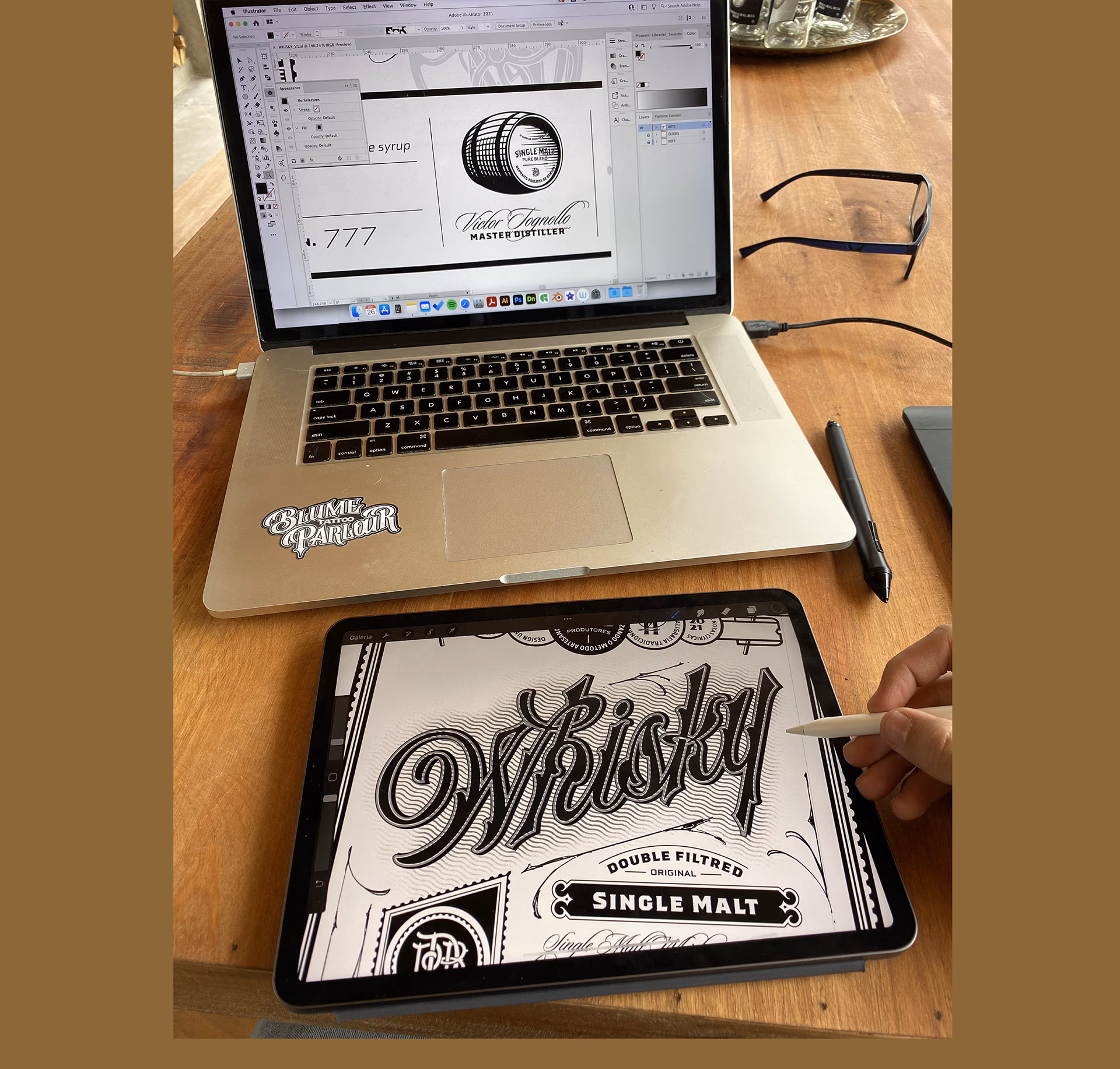 whisky letterpress — processo e resultado por Victor Tognollo (imagem 9)