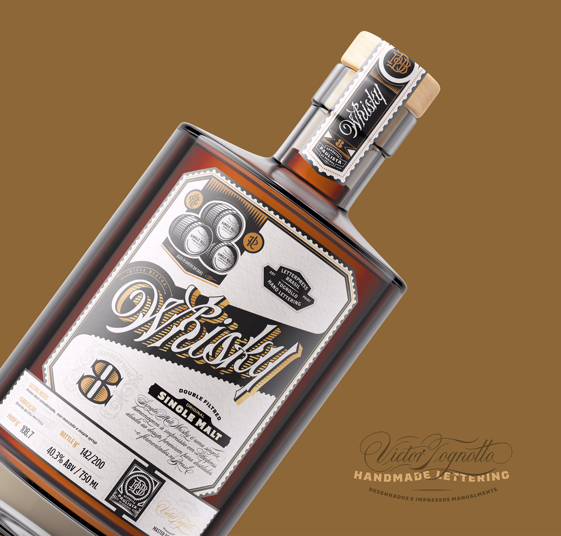 whisky letterpress — processo e resultado por Victor Tognollo (imagem 10)